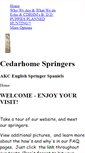 Mobile Screenshot of cedarhomespringers.com